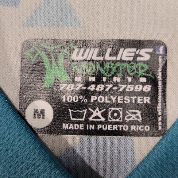 WILLIES SHIRTS OLYMPIC 17 COLOR POLY JERSEY TEE SIZE MEDIUM - Picture 3 of 5